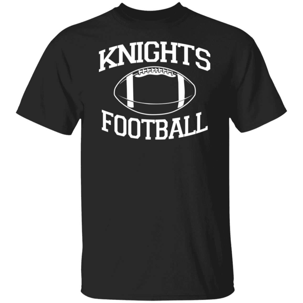 Knights Football White Print T-Shirt