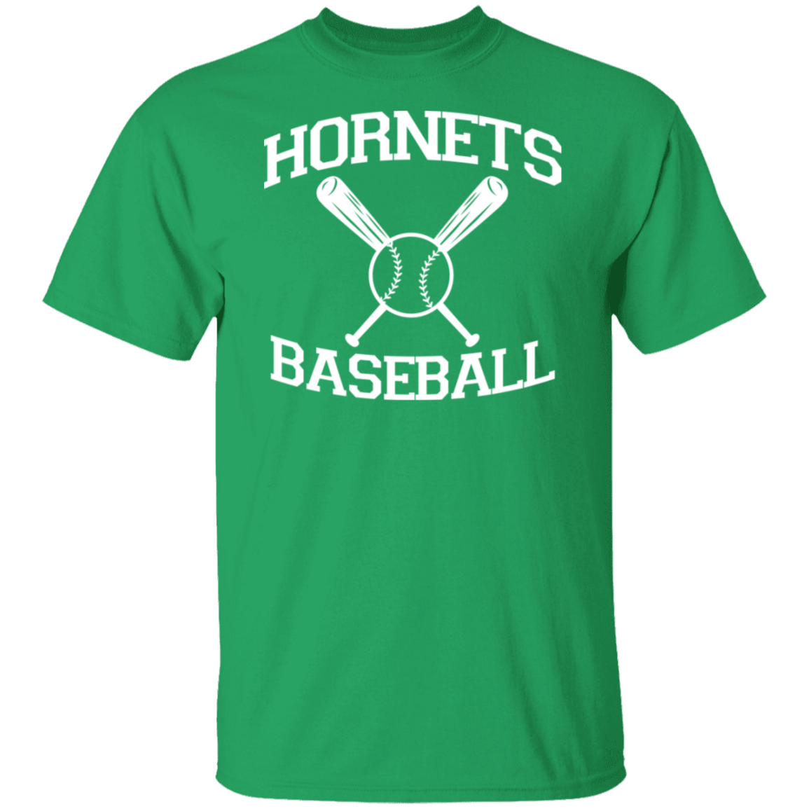 Hornets Baseball White Print T-Shirt