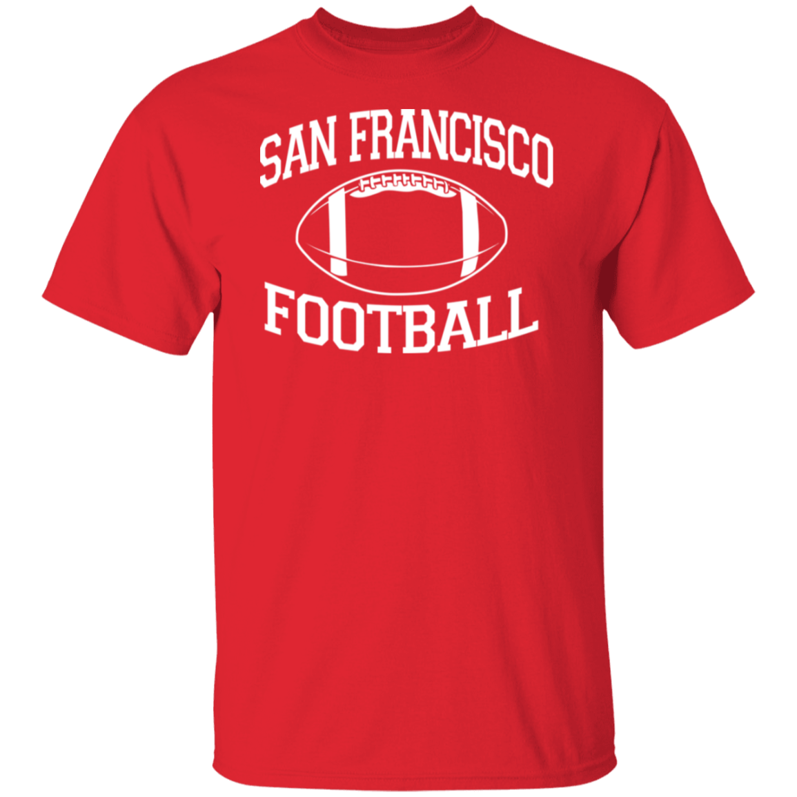 San Francisco Football White Print T-Shirt