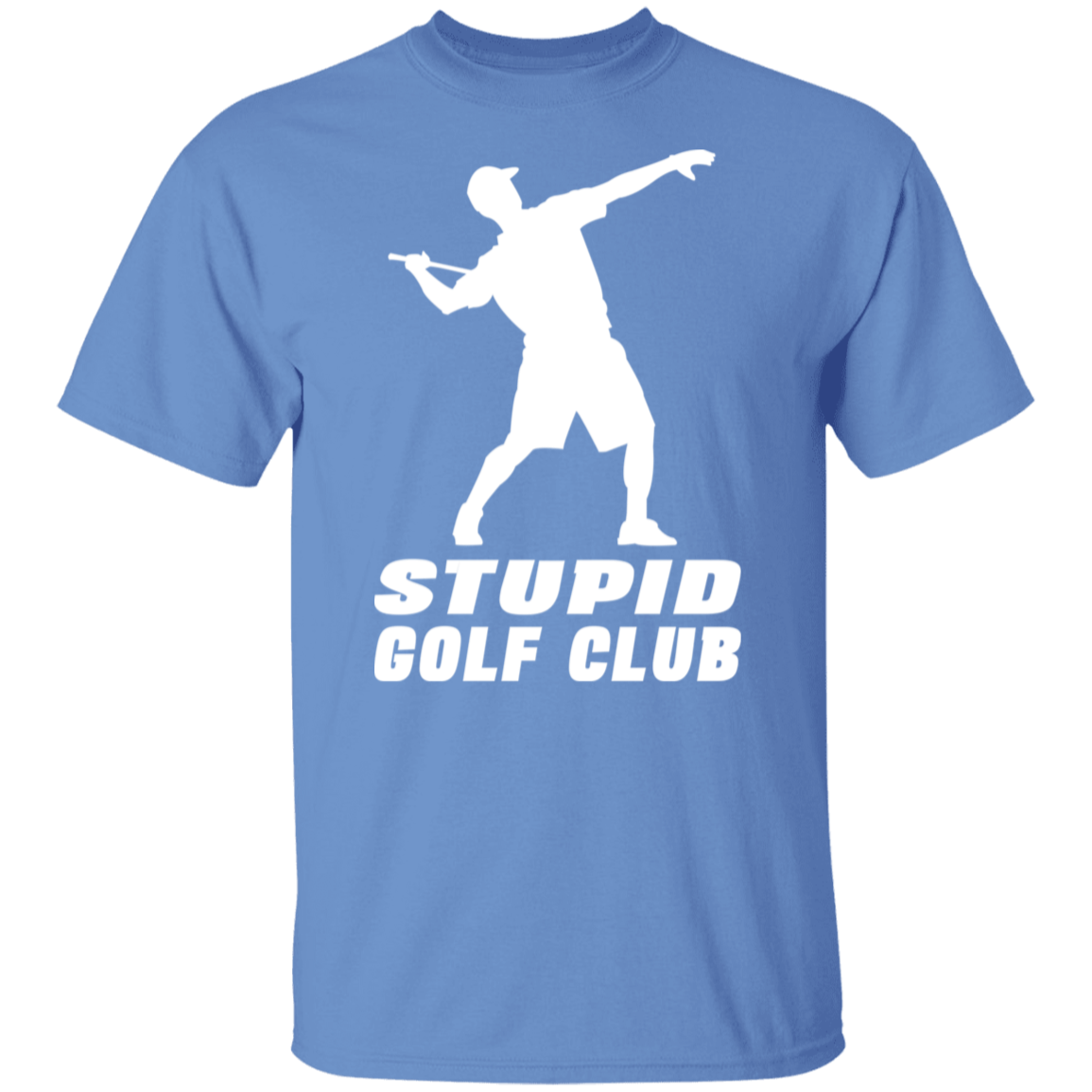 Stupid Golf Club White Print T-Shirt