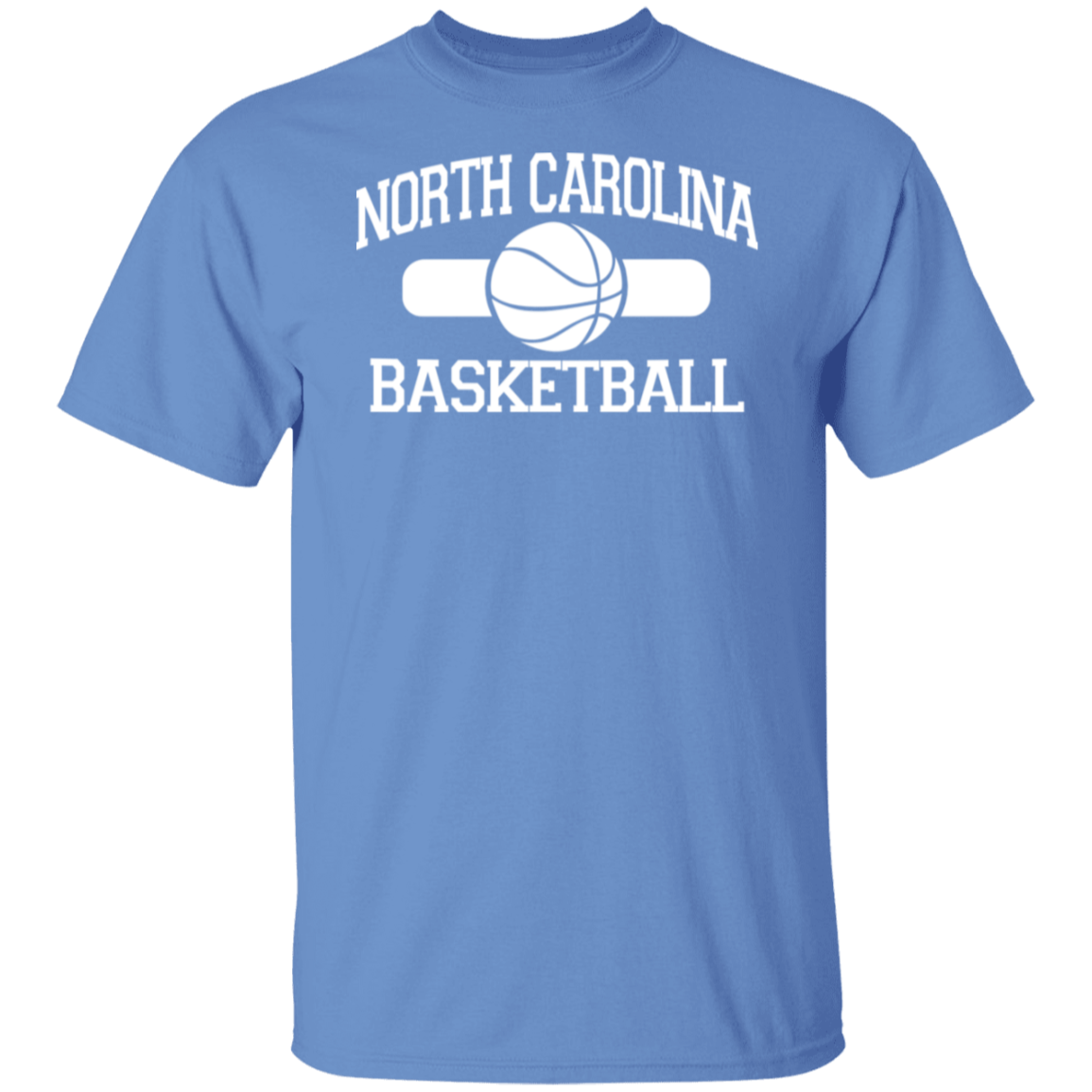 North Carolina Basketball White Print T-Shirt