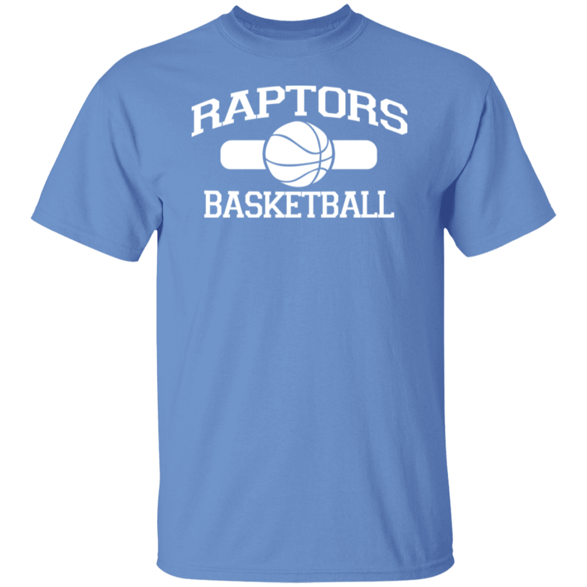 Raptors Basketball White Print T-Shirt