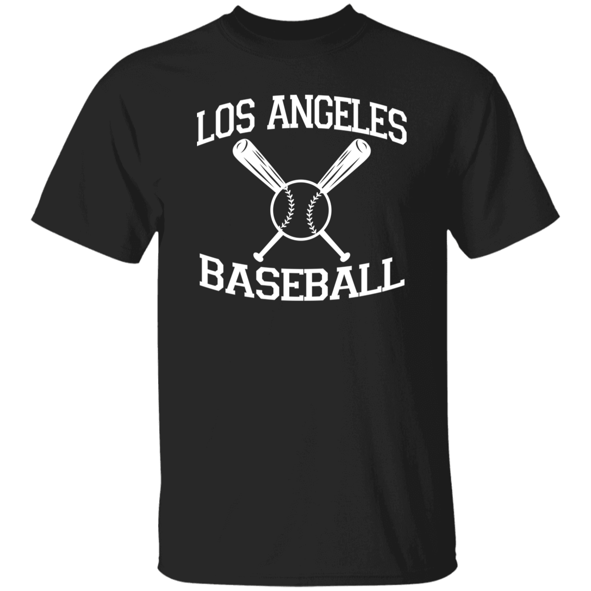 Los Angeles Baseball White Print T-Shirt
