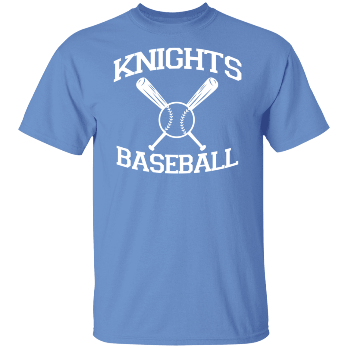 Knights Baseball White Print T-Shirt