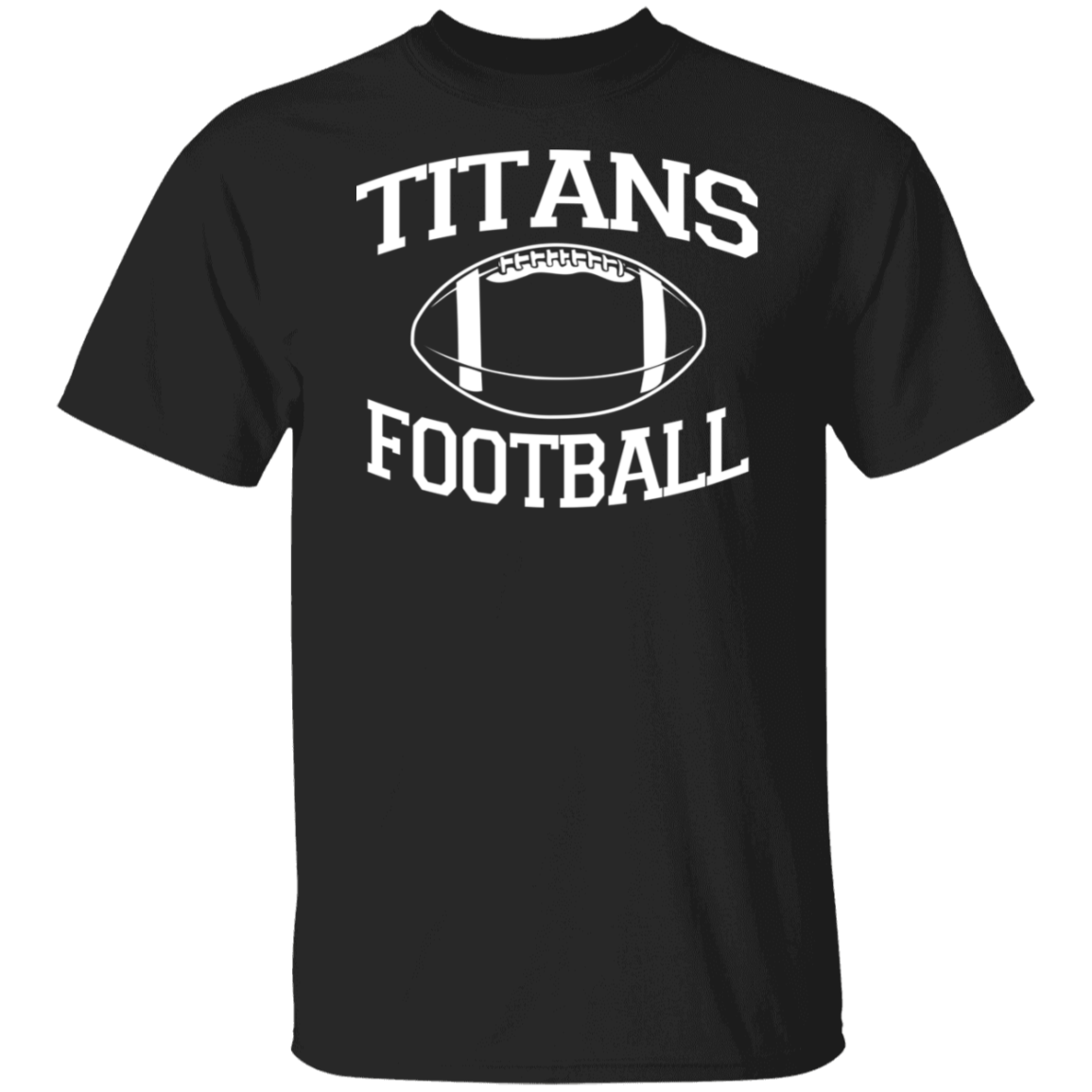 Titans Football White Print T-Shirt