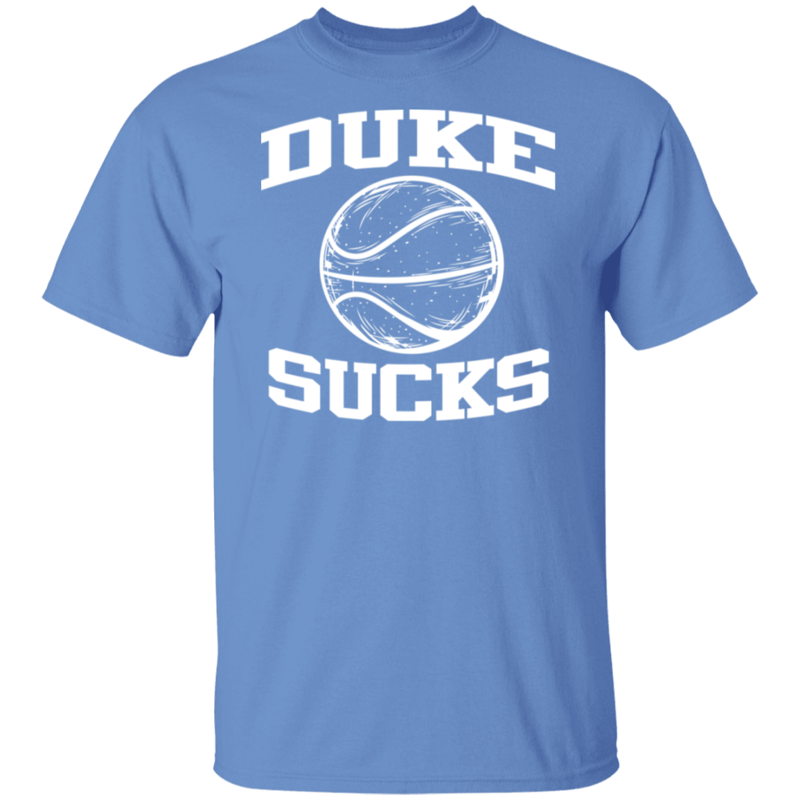 Duke Sucks White Print T-Shirt