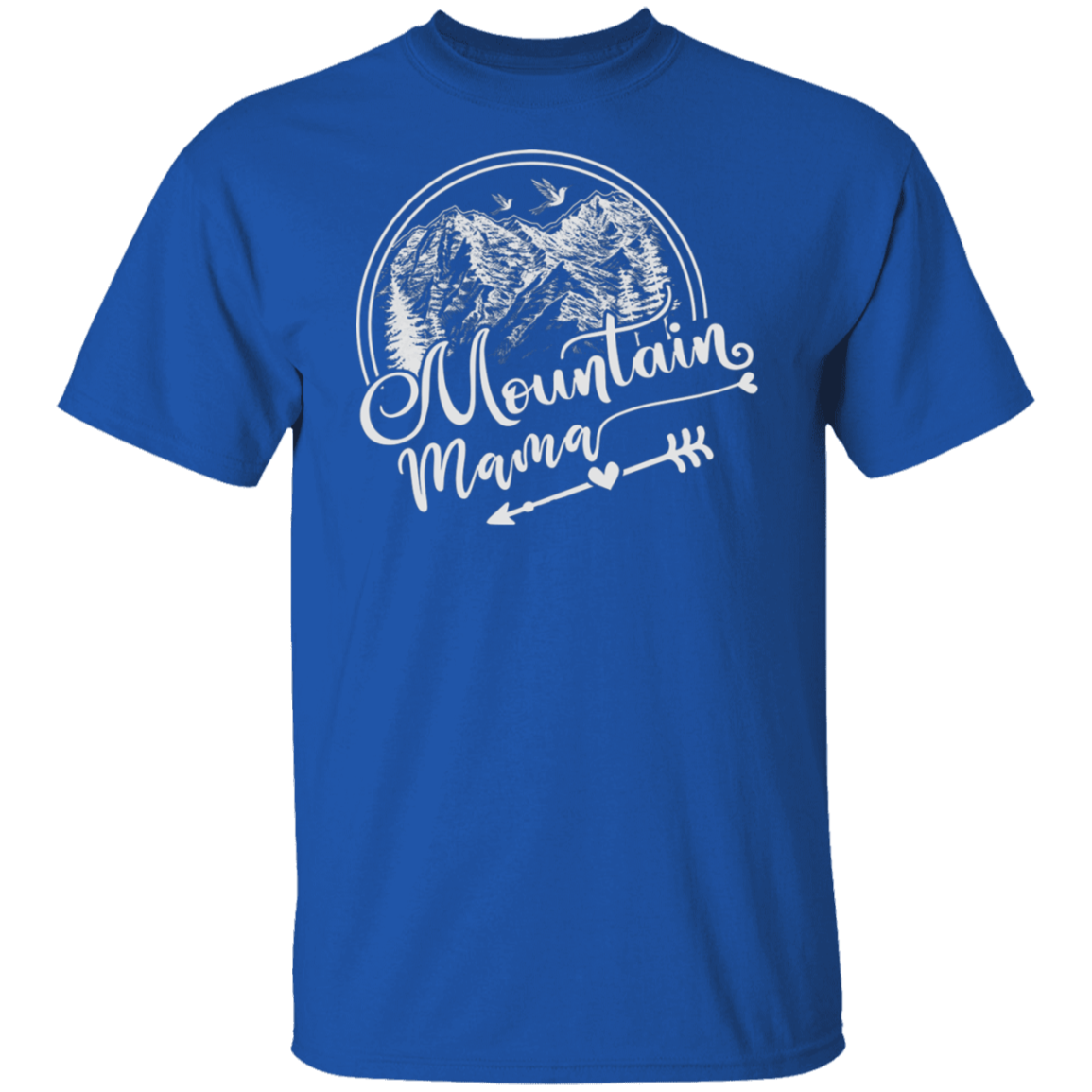 Mountain Mama White Print T-Shirt