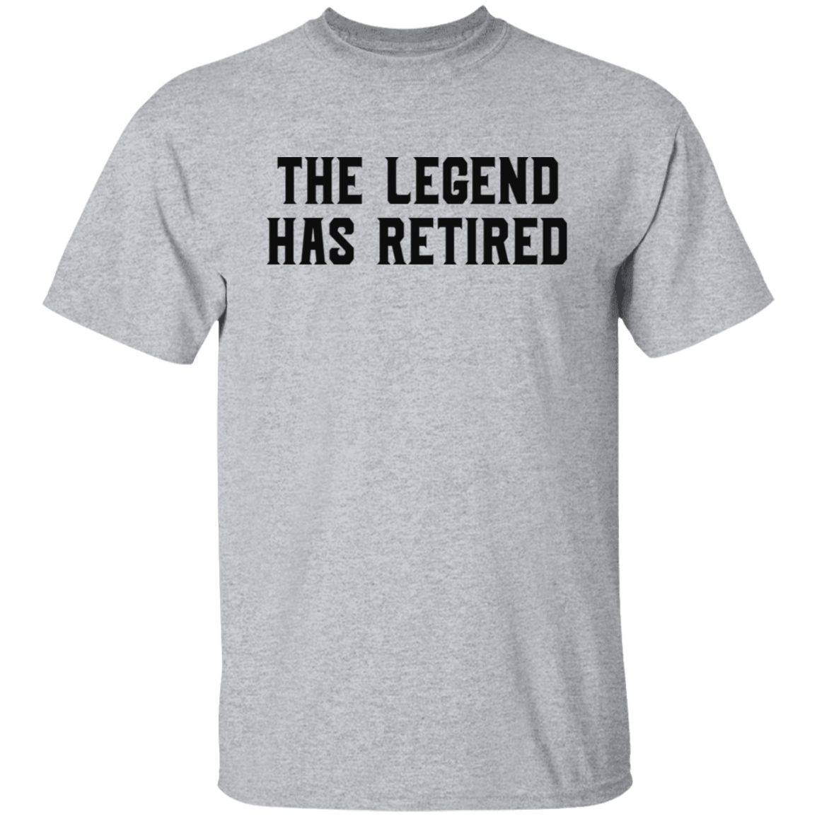 The Legend Has Retired Black Print T-Shirt