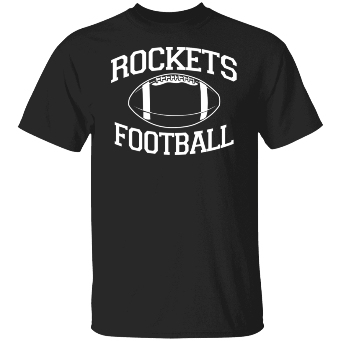 Rockets Football White Print T-Shirt