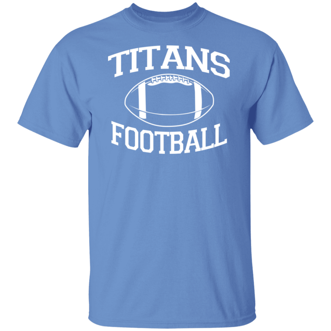 Titans Football White Print T-Shirt