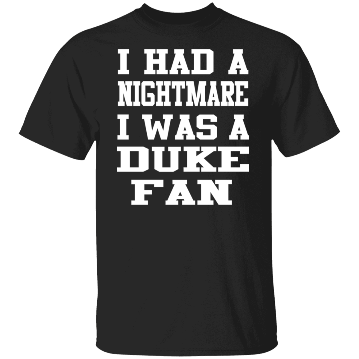 Nightmare Duke Fan White Print T-Shirt
