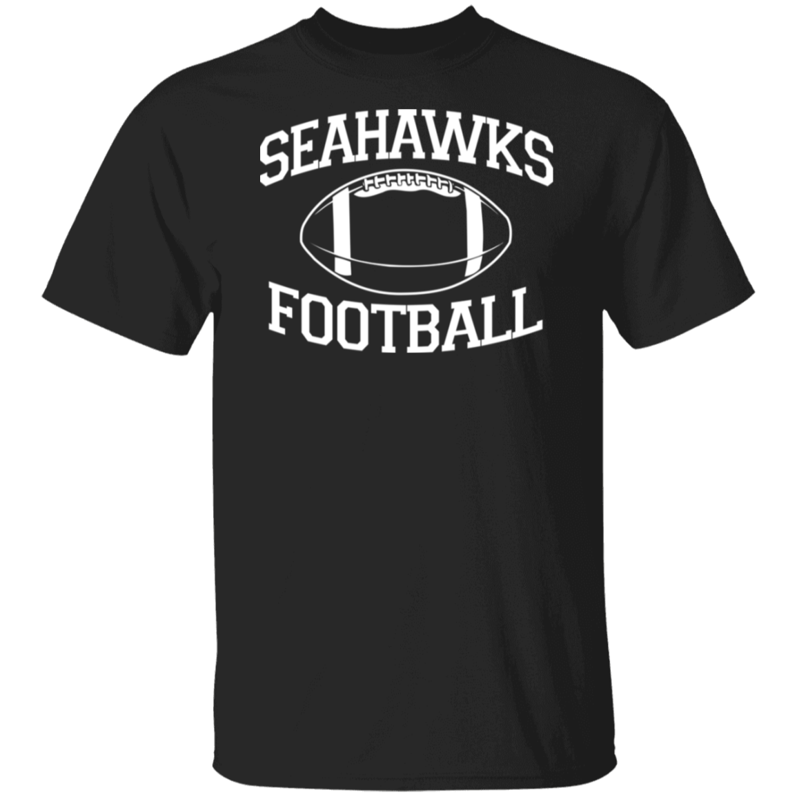 Seahawks Football White Print T-Shirt