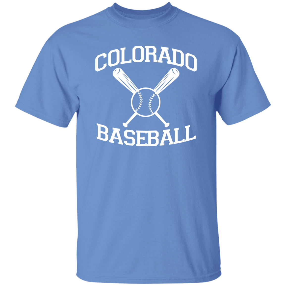 Colorado Baseball White Print T-Shirt