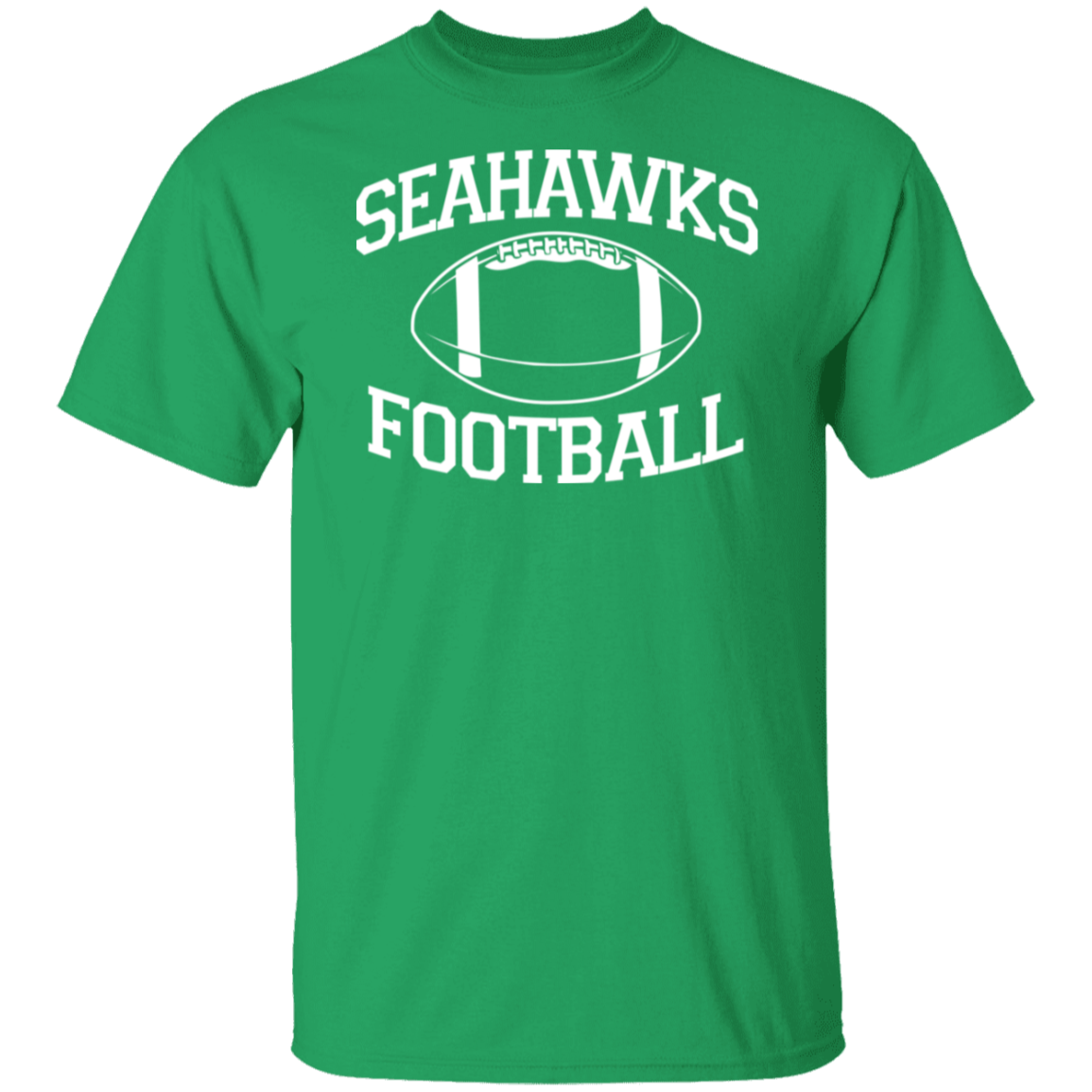 Seahawks Football White Print T-Shirt