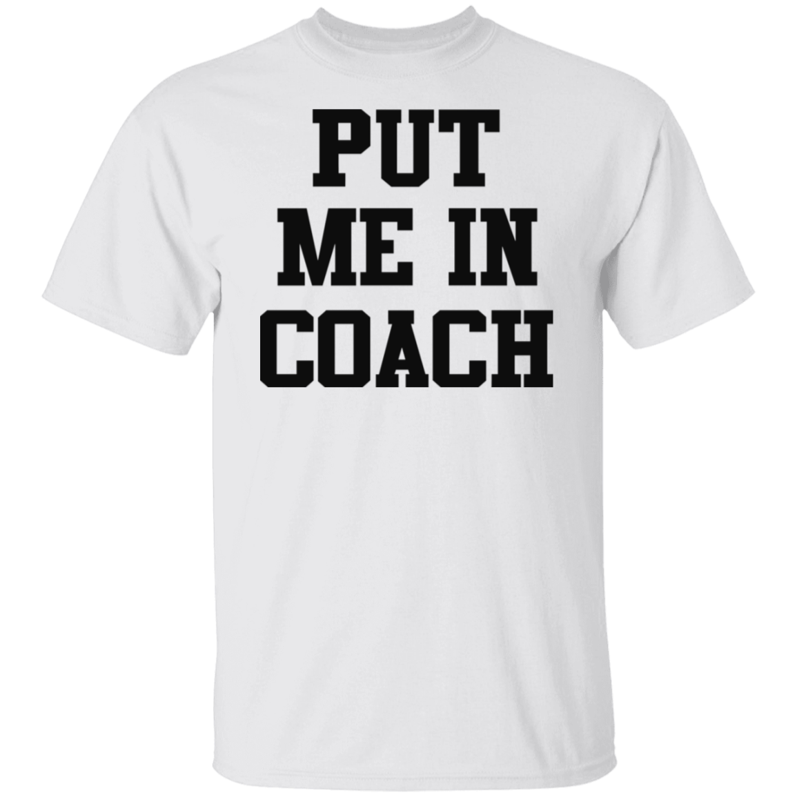 Put Me In Coach Black Print T-Shirt