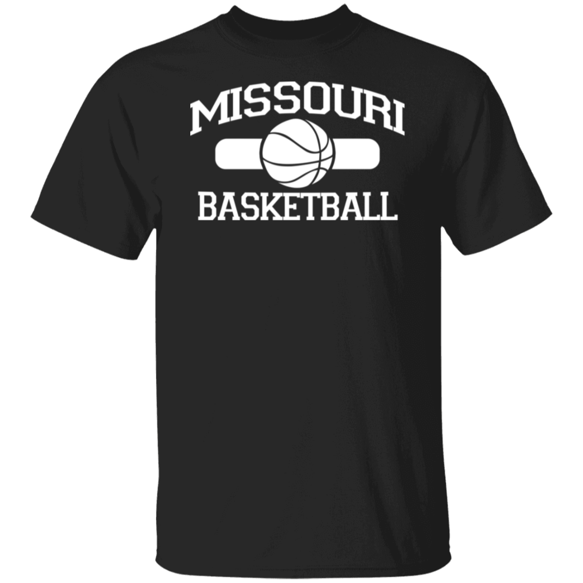 Missouri Basketball White Print T-Shirt