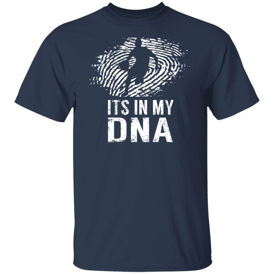 It's In My DNA Basketball White Print T-Shirt