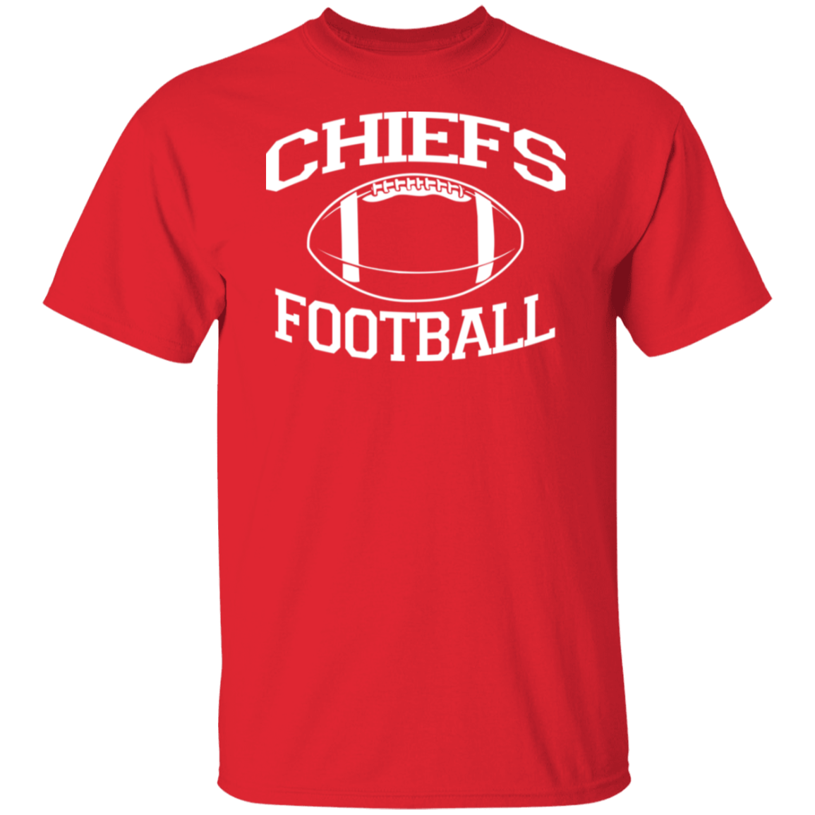 Chiefs Football White Print T-Shirt