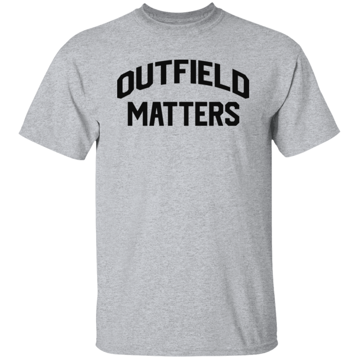 Outfield Matters Black Print T-Shirt