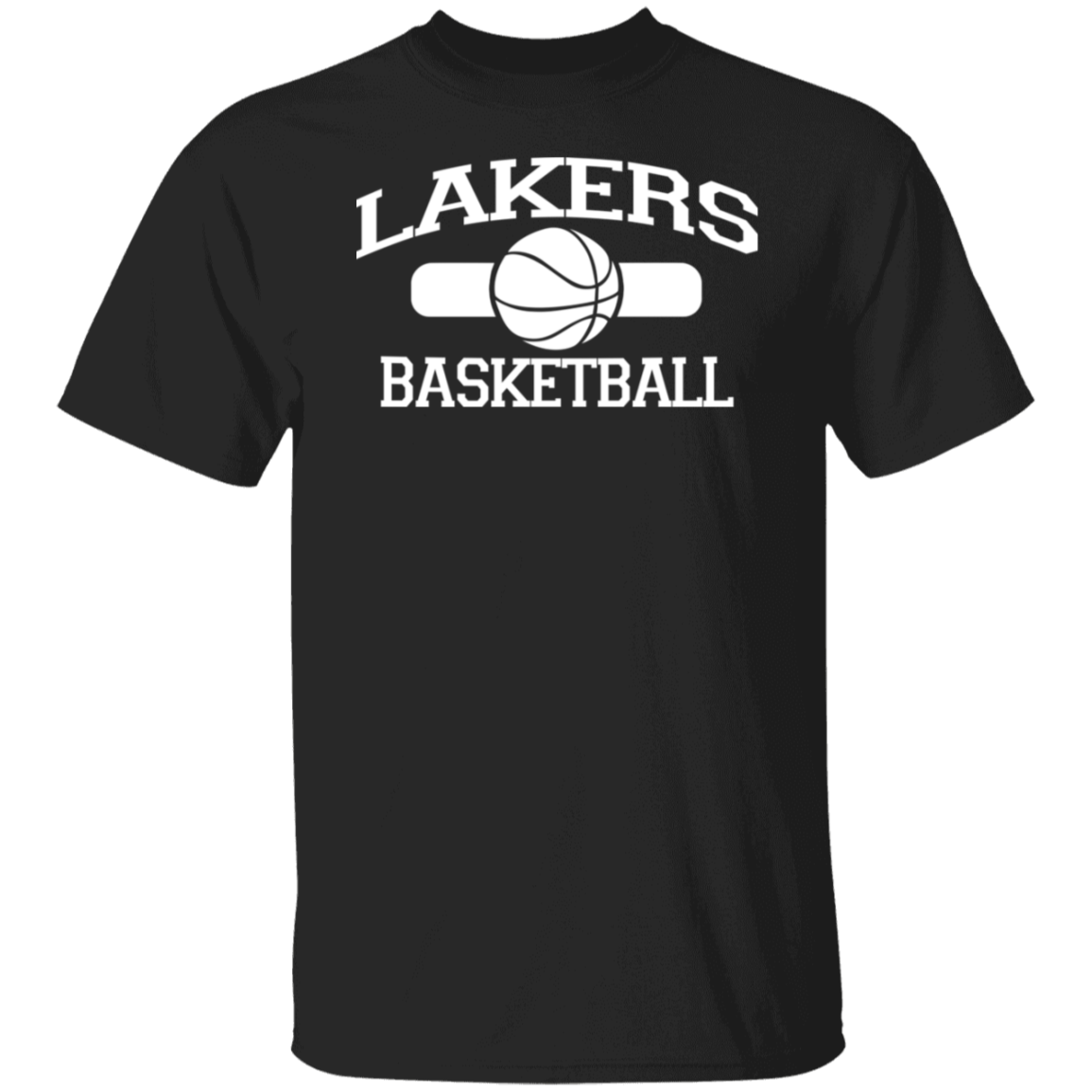Lakers Basketball White Print T-Shirt