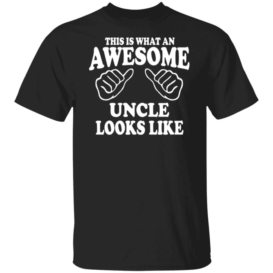 This Is Awesome Uncle White Print T-Shirt