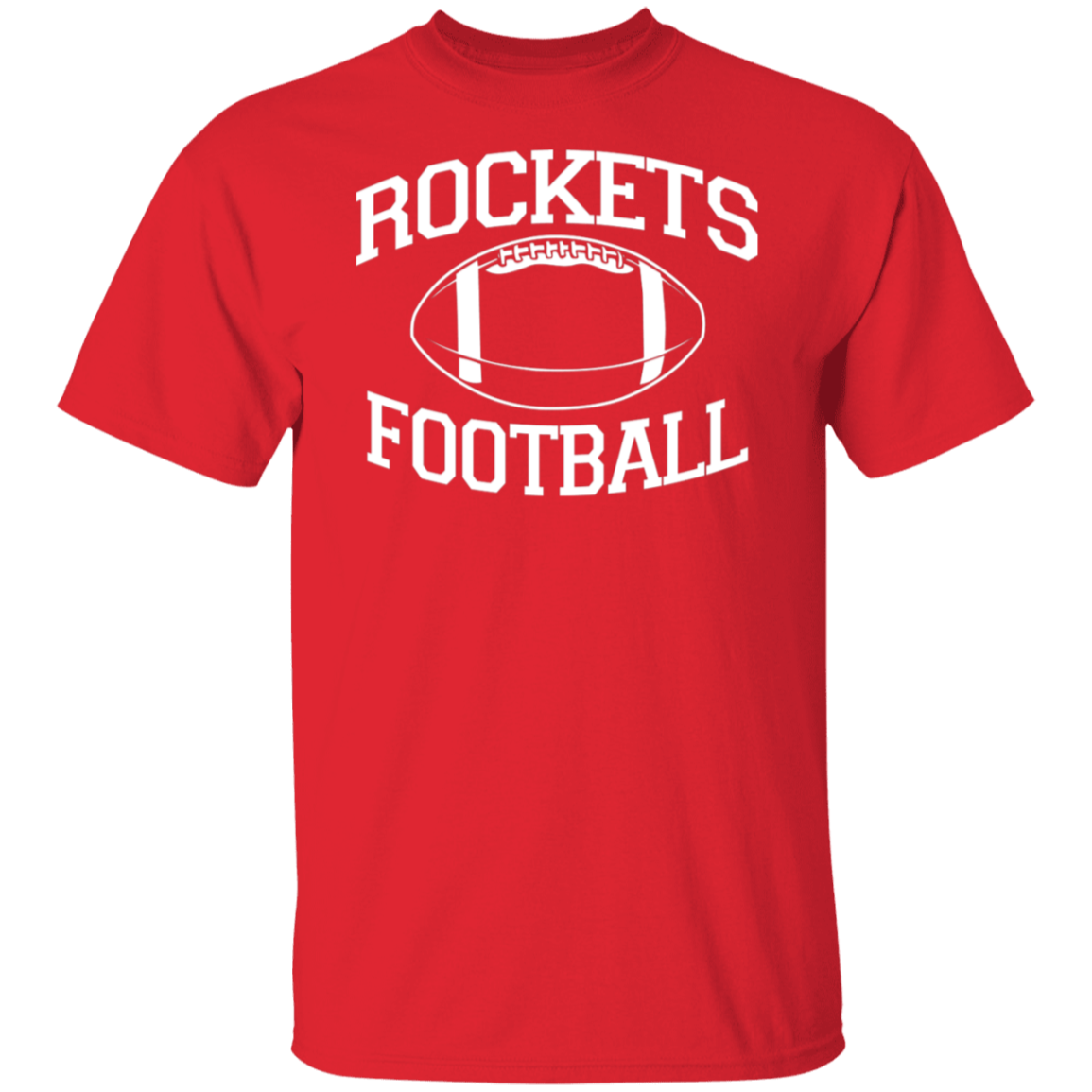 Rockets Football White Print T-Shirt