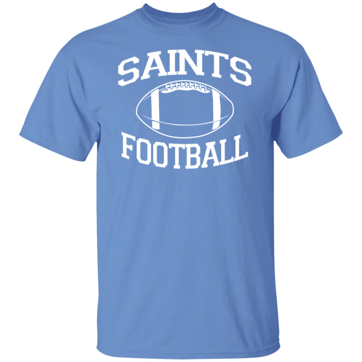 Saints Football White Print T-Shirt