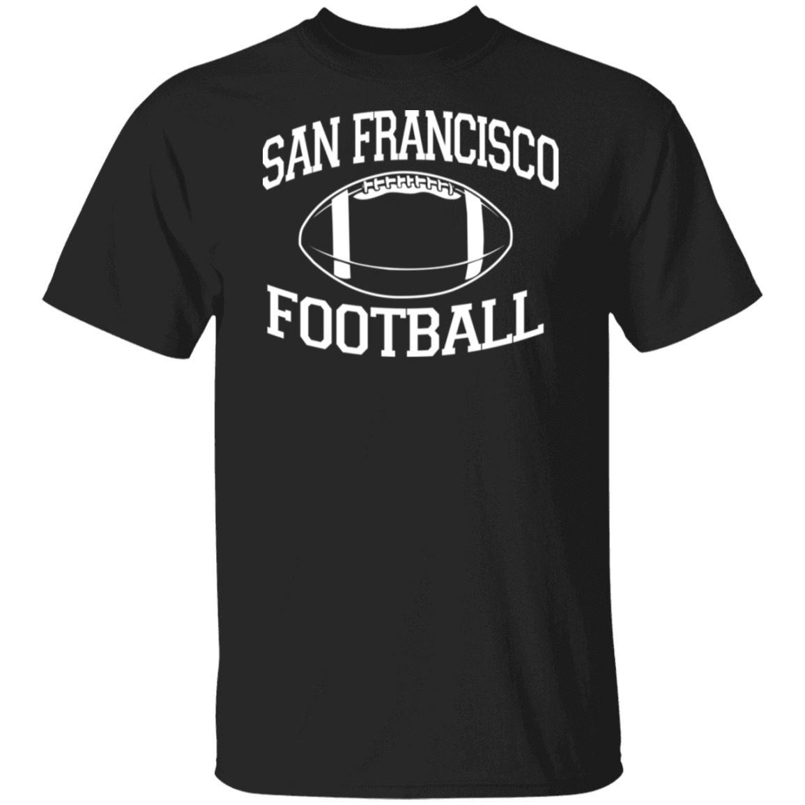 San Francisco Football White Print T-Shirt