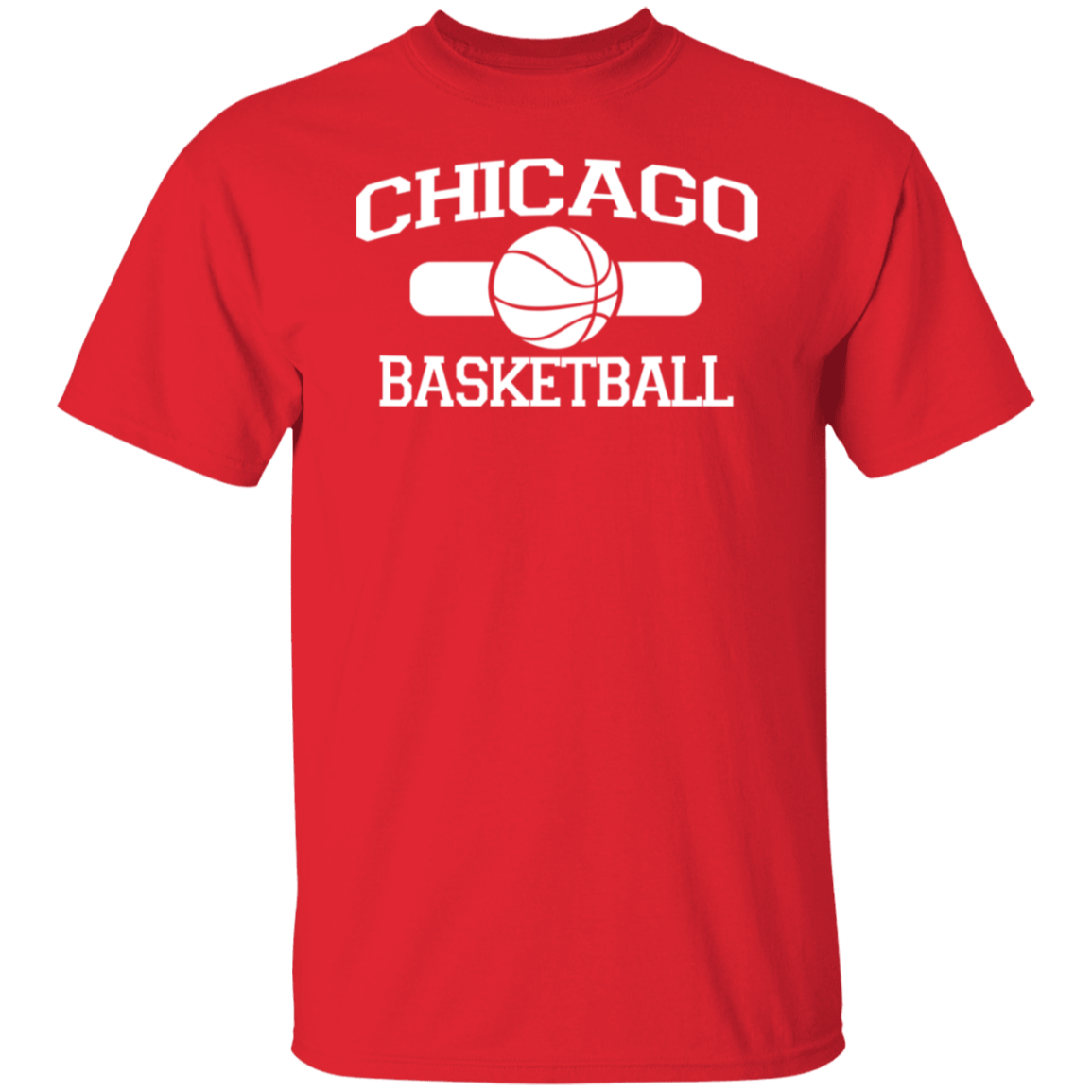 Chicago Basketball White Print T-Shirt