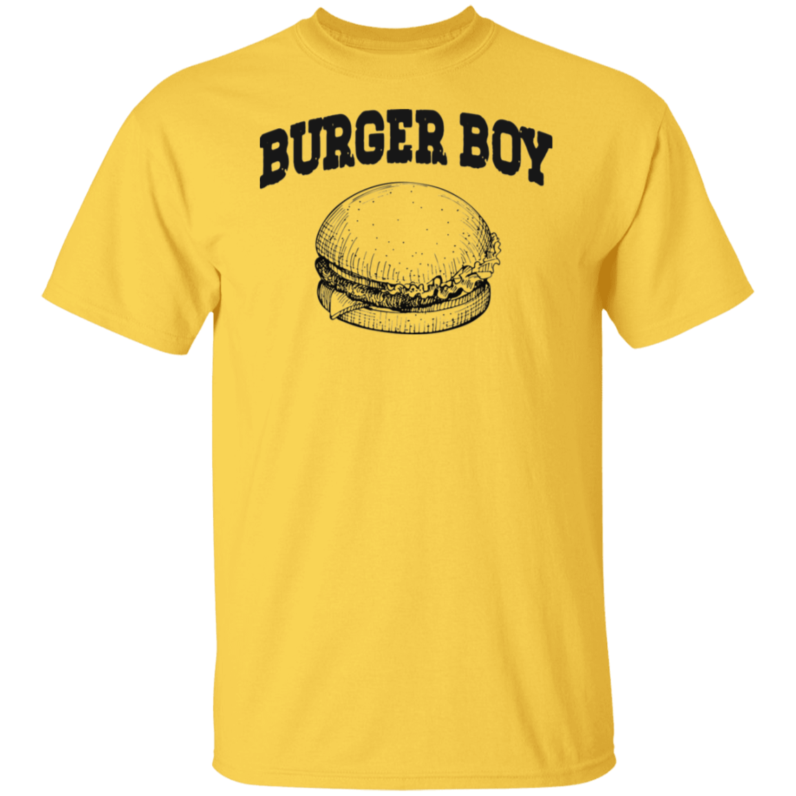 Burger Boy Black Print T-Shirt