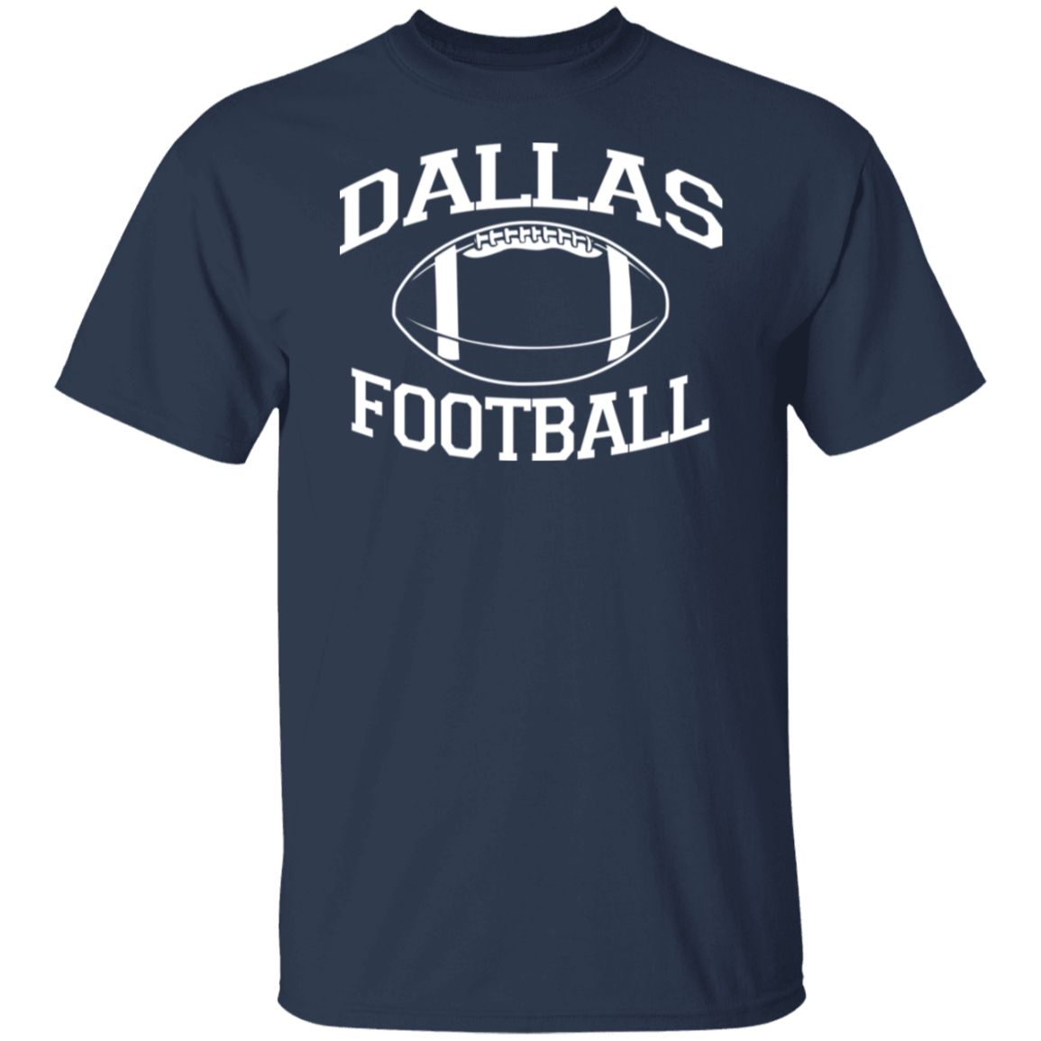 Dallas Football White Print T-Shirt