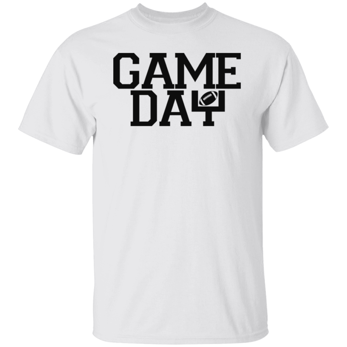 Game Day Black Print T-Shirt