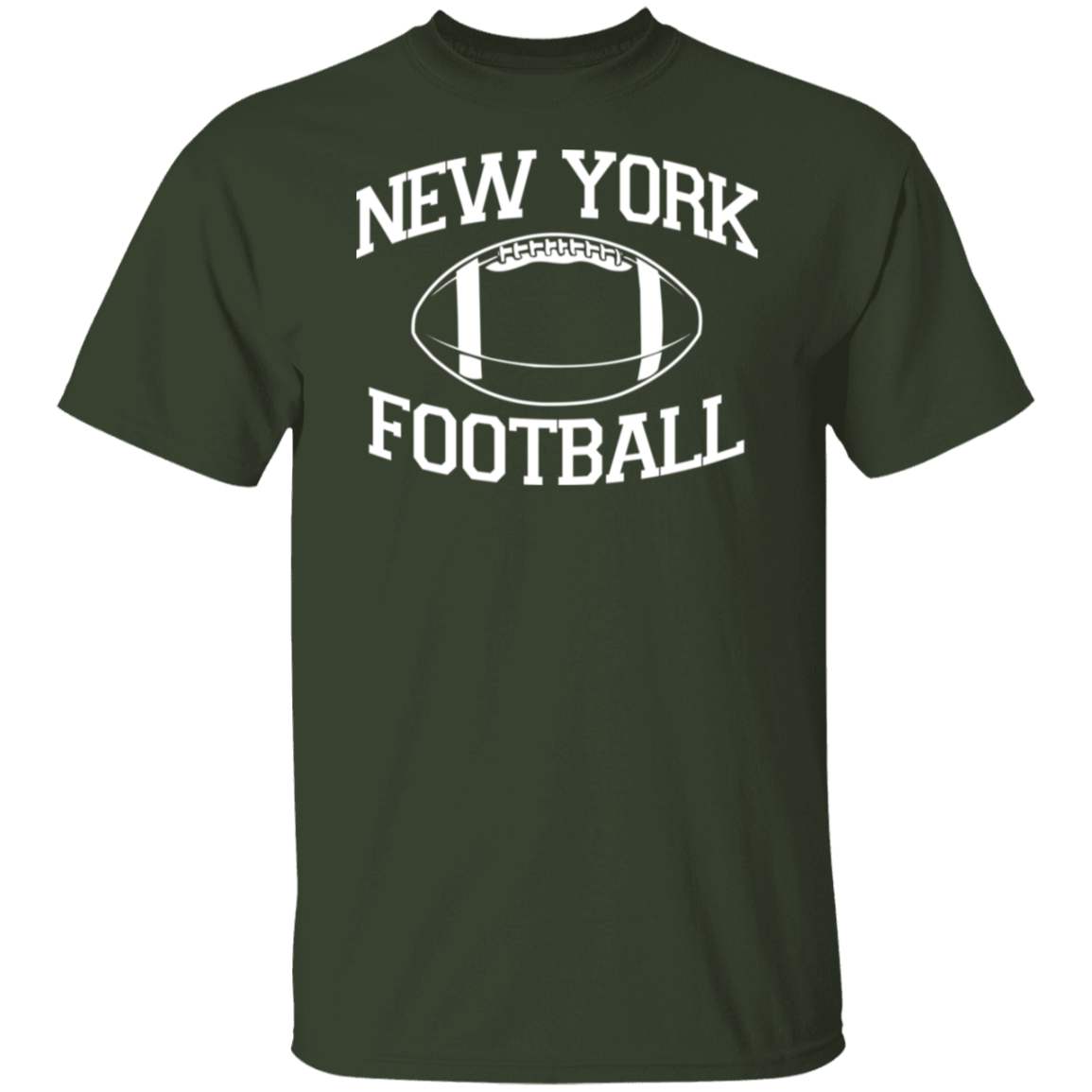 New York Football White Print T-Shirt