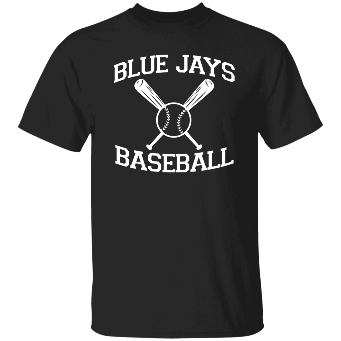 Blue Jays Baseball White Print T-Shirt