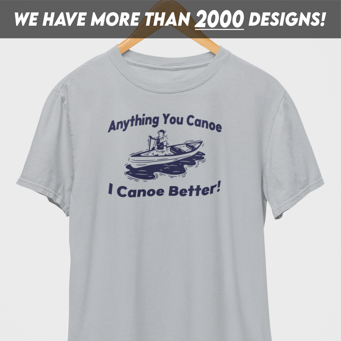 Anything You Canoe Blue Print T-Shirt