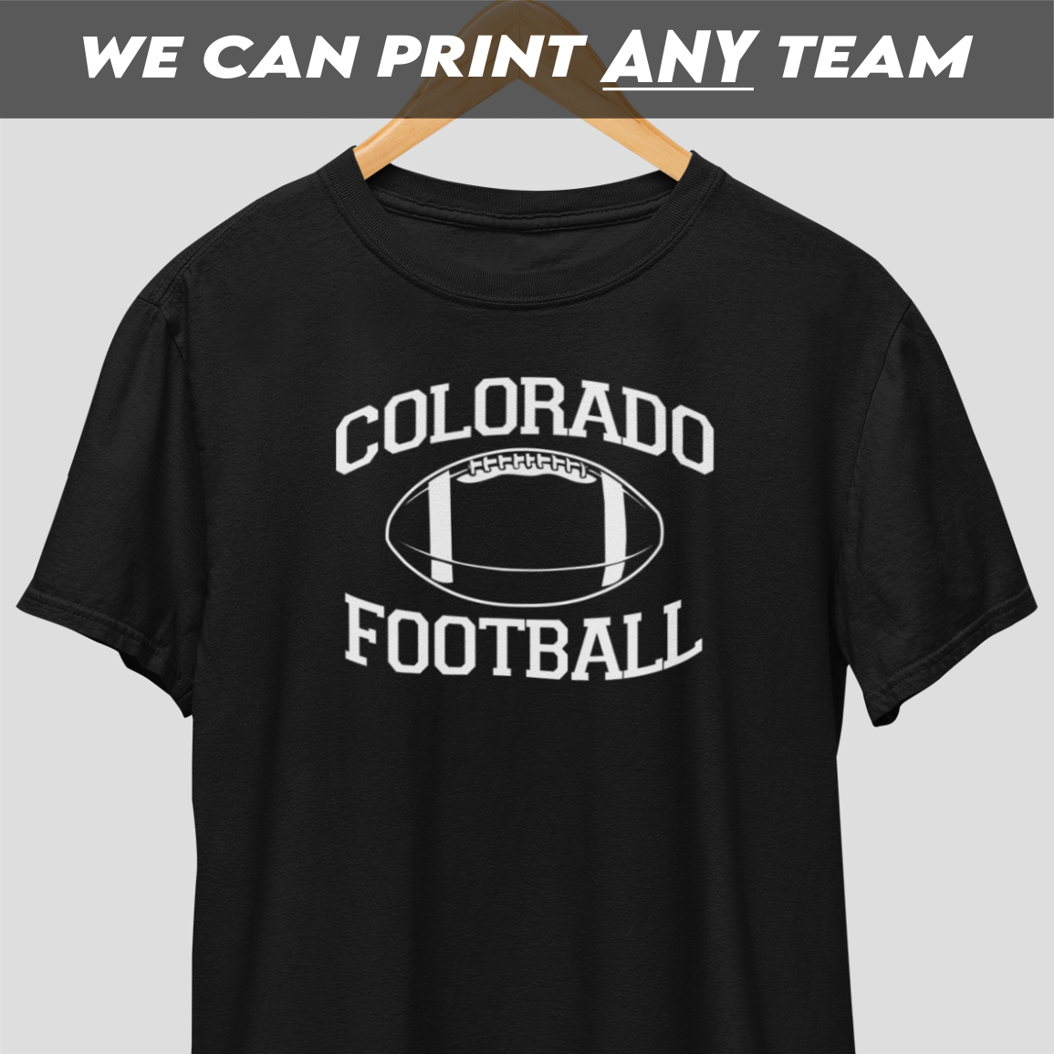 Colorado Football White Print T-Shirt