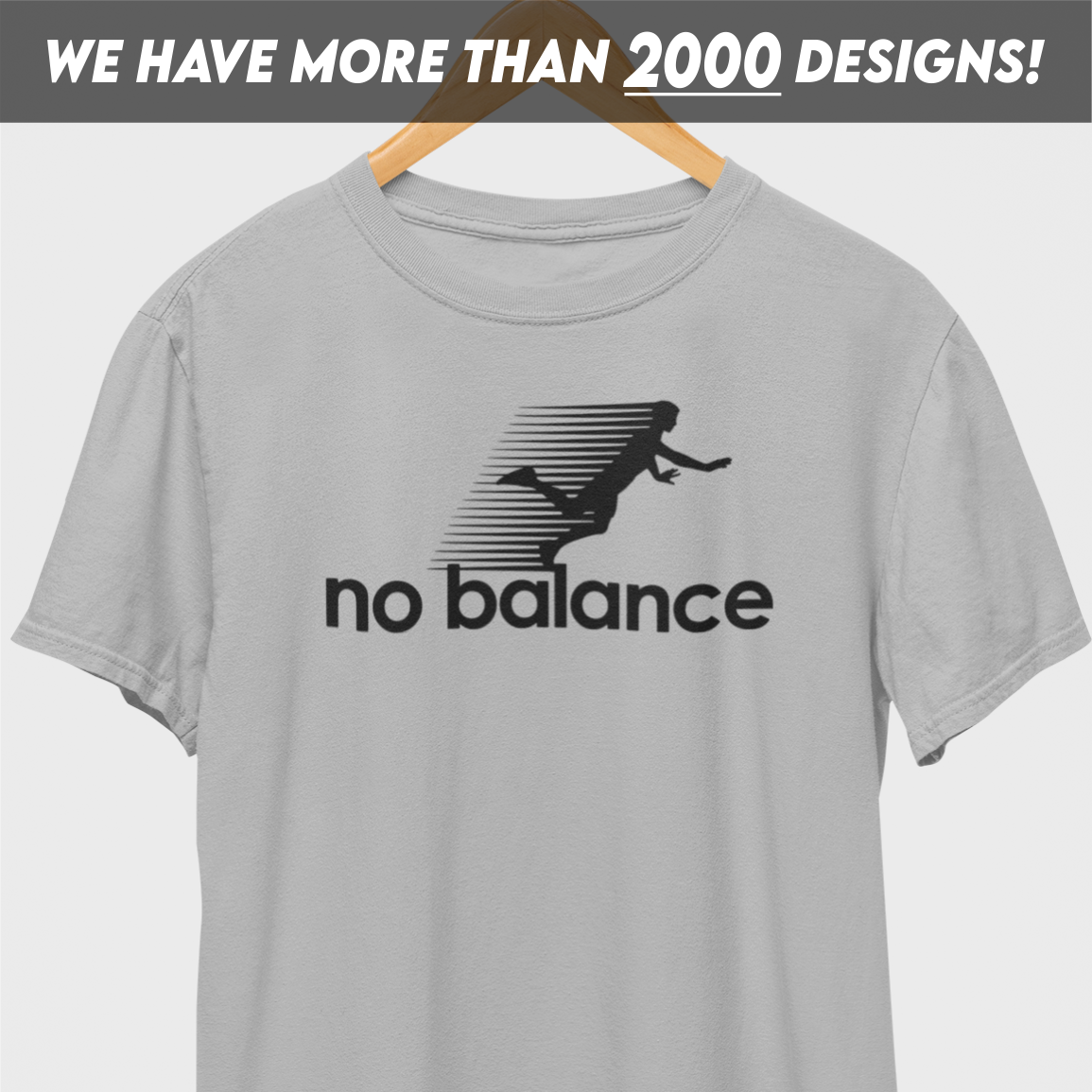 No Balance Black Print T-Shirt