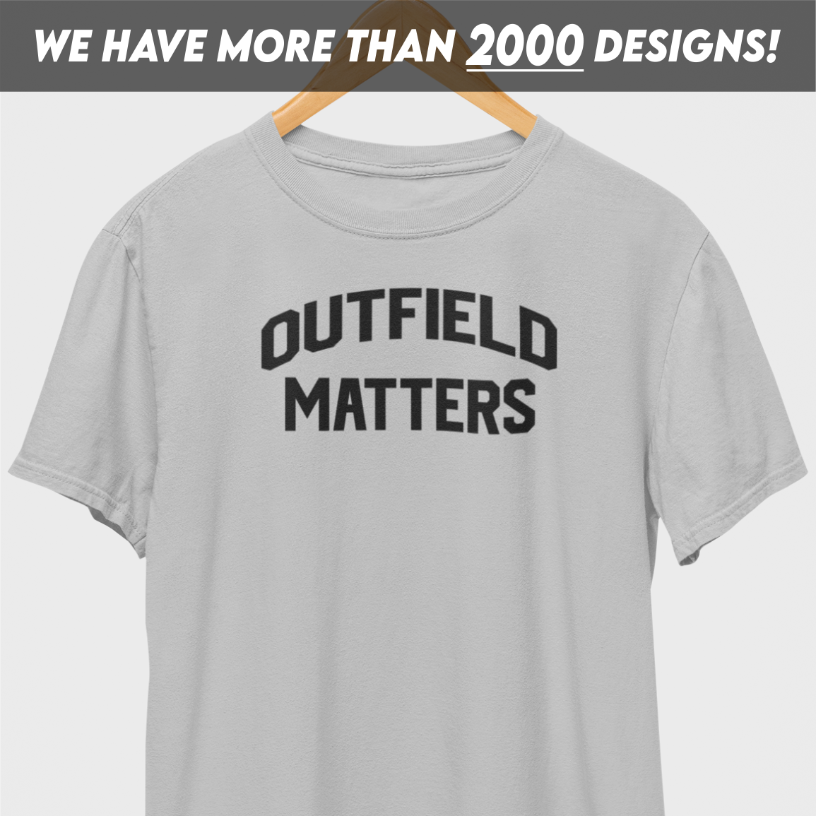 Outfield Matters Black Print T-Shirt
