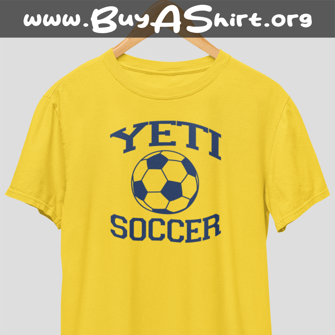 Yeti Soccer Blue Print T-Shirt